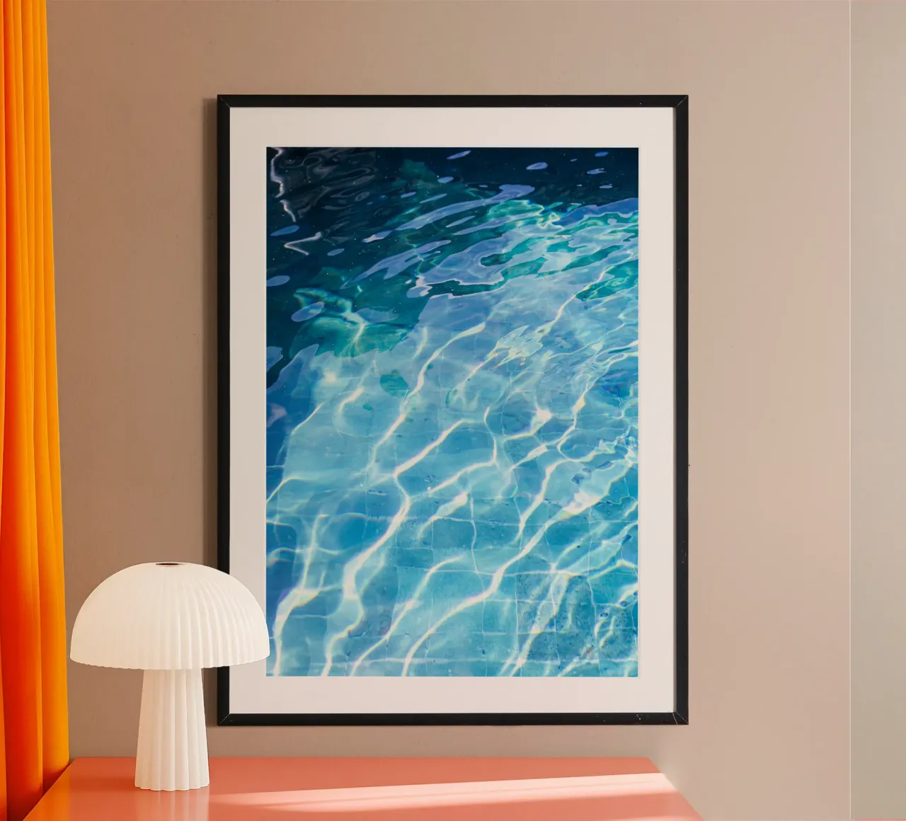 Piscina #10 poster con telaio in plastica da rafael campezato