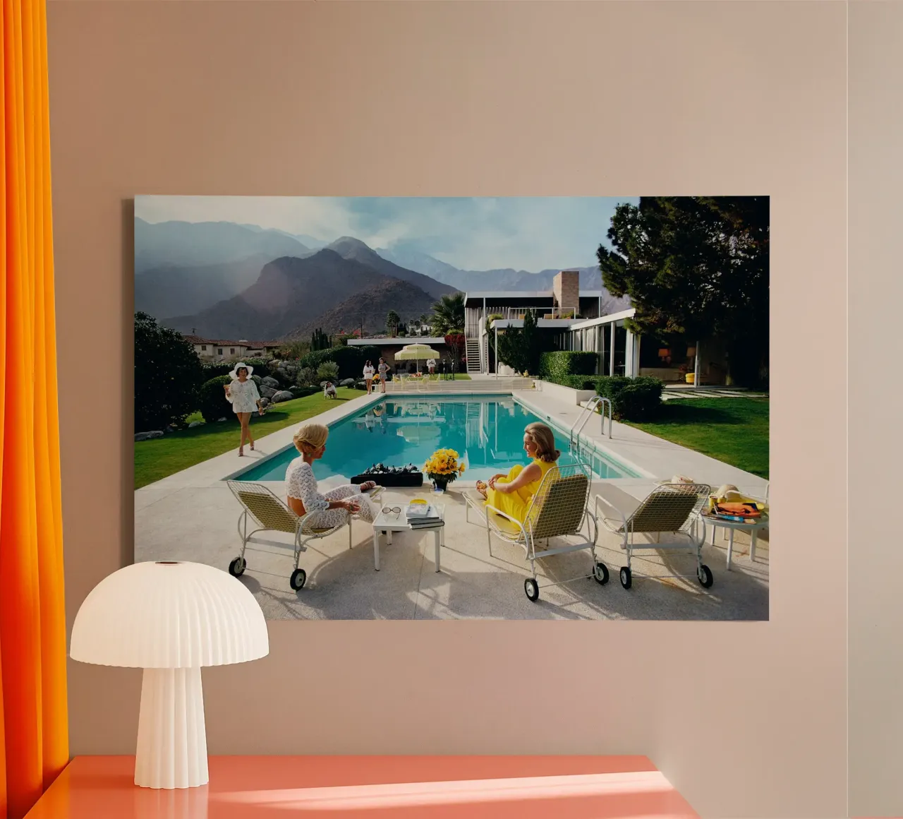 Desert Party House canvas with Floater frame by Mr.Lorenzo