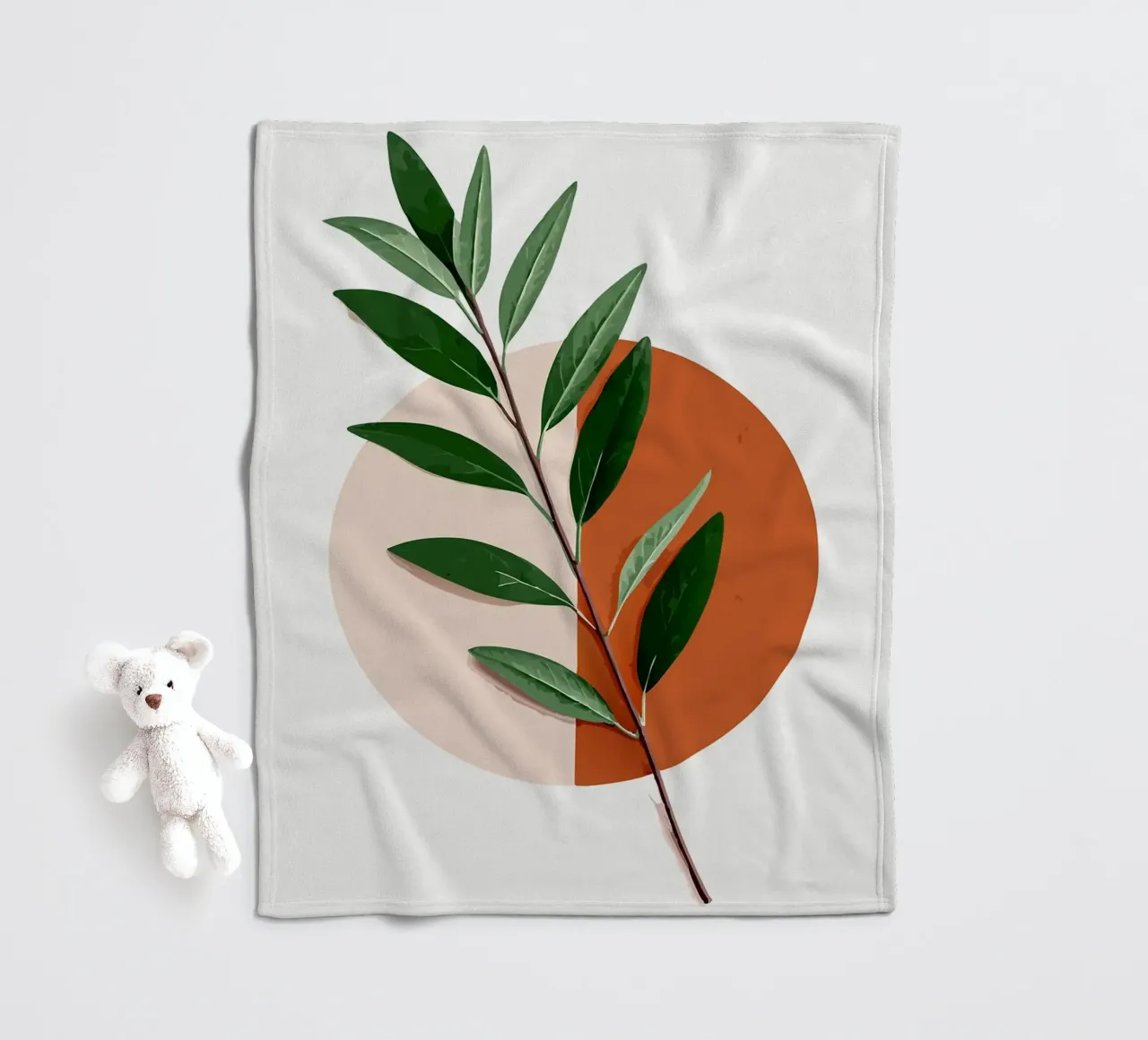 Boho Abstrakt Fleecedecke von Ethan Smith