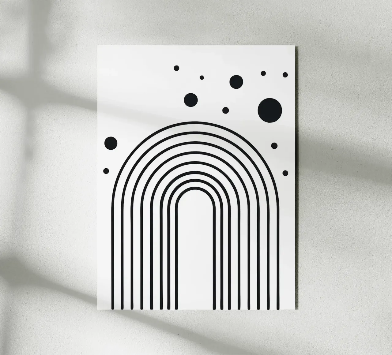 Arte dell'arcobaleno in bianco e nero alluminio dibond da Ethan Smith