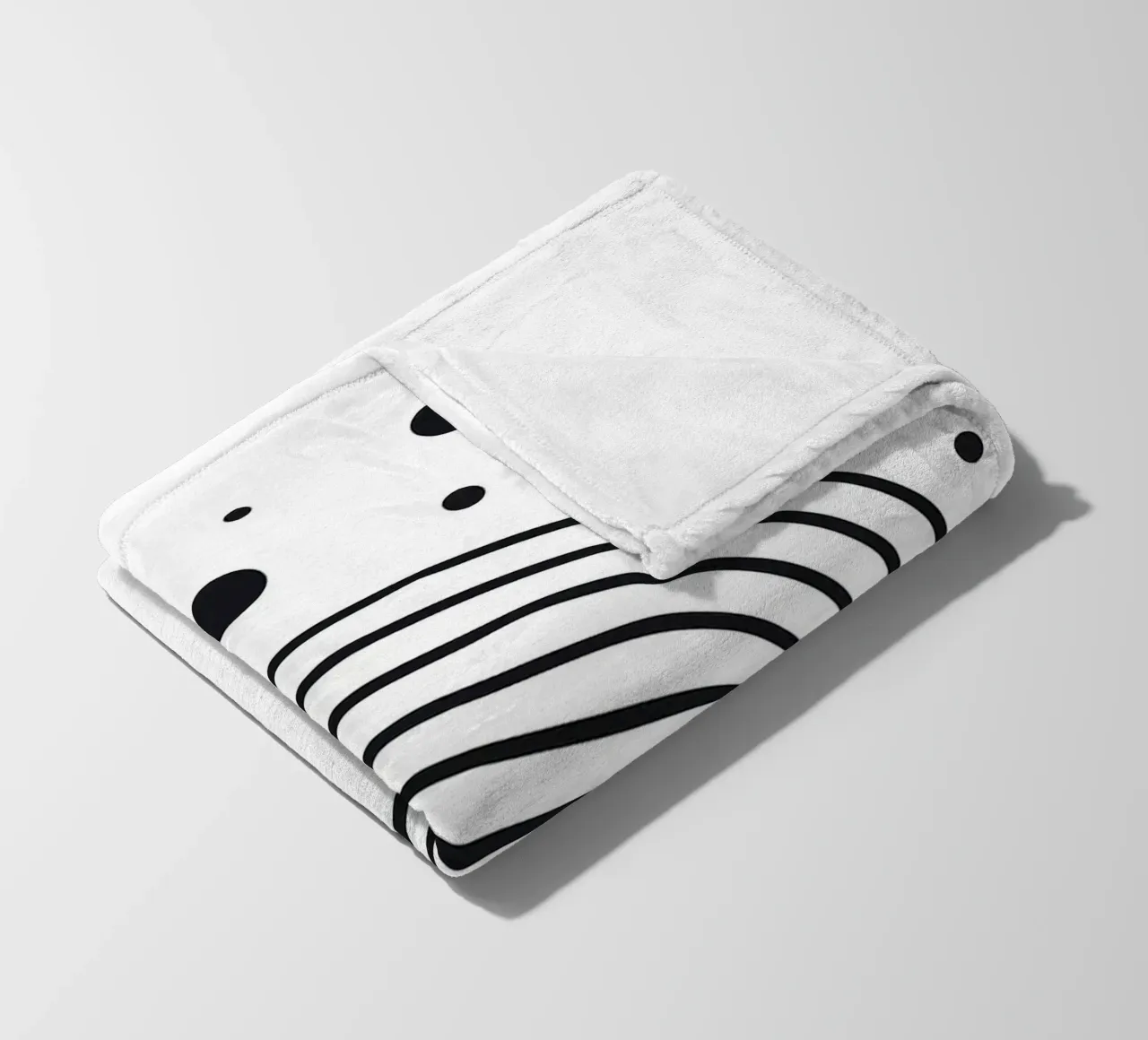Arte dell'arcobaleno in bianco e nero coperta in pile da Ethan Smith