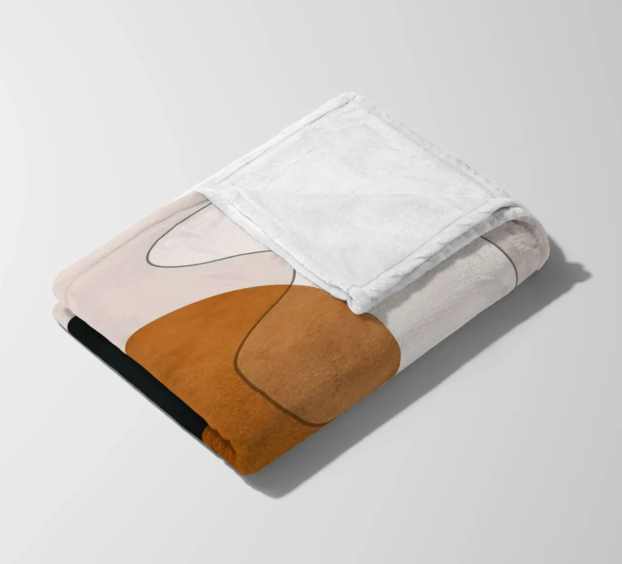 Abstracte minimale vormen fleecedeken van Ethan Smith