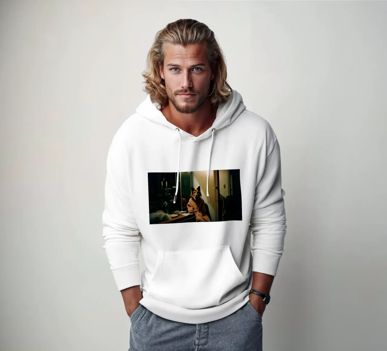 Ethan felpa con cappuccio da Affiches Chien Originales – Dogland