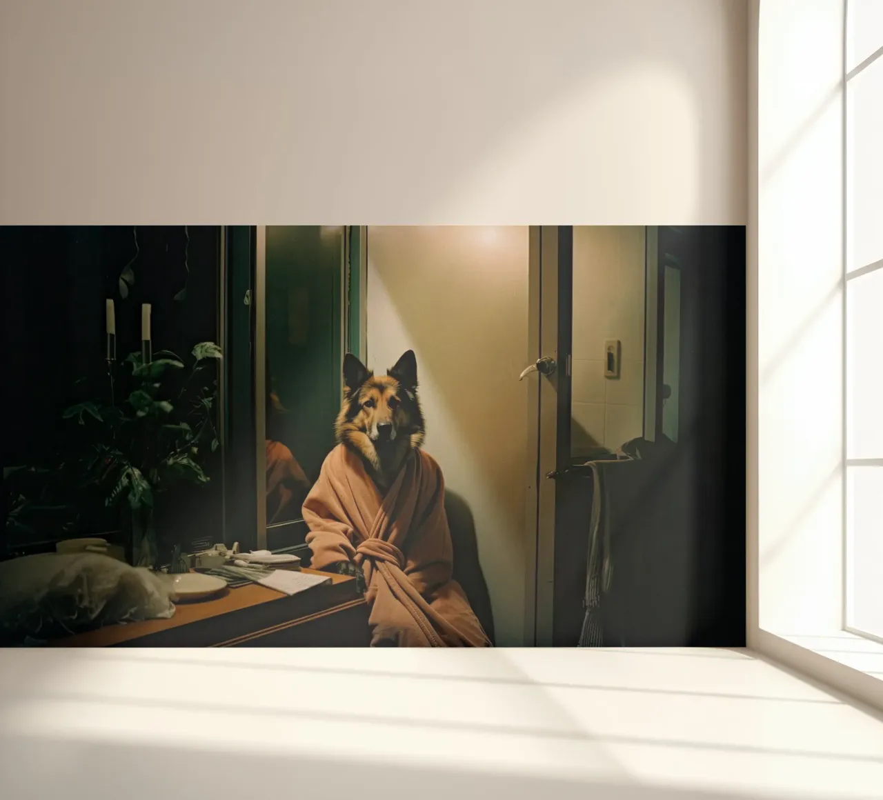 Ethan fotobehang van Affiches Chien Originales – Dogland