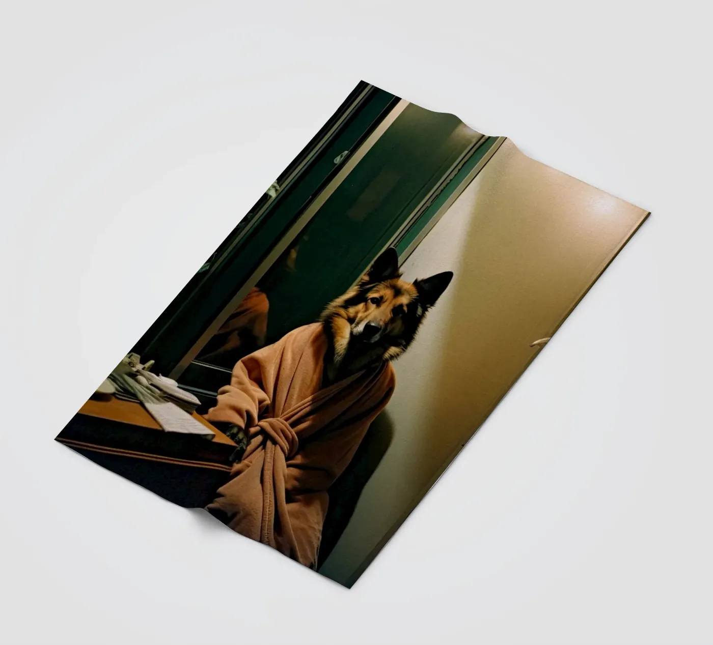 Ethan Fleecedecke von Affiches Chien Originales – Dogland