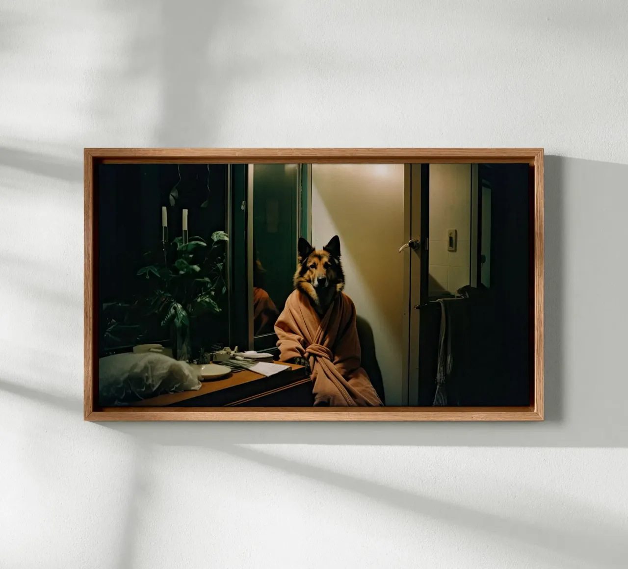 Ethan tela con Cornice a cassetta da Affiches Chien Originales – Dogland