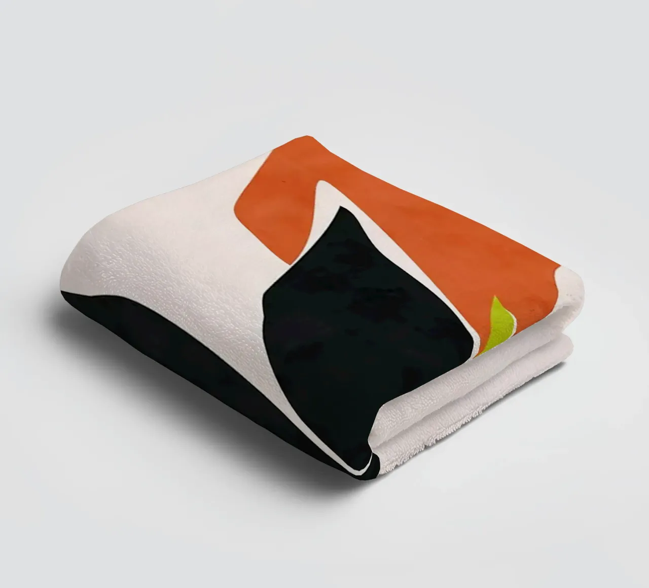 Abstracte bloemenprint badhanddoek van Ethan Smith