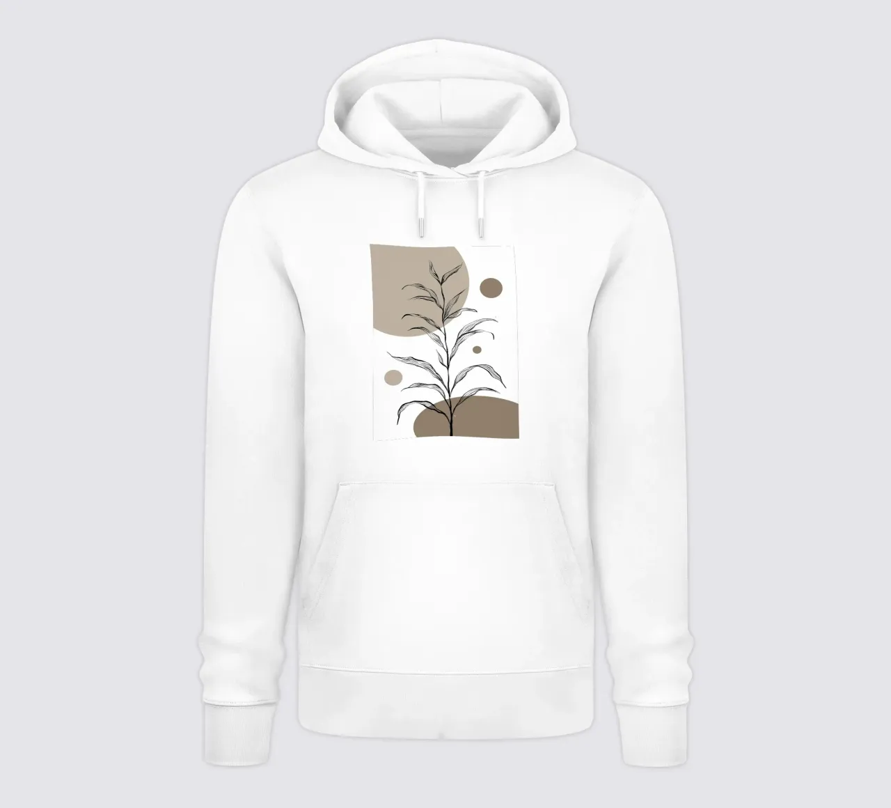 Pianta Fragile Mocha Tre felpa con cappuccio da Ethan Smith