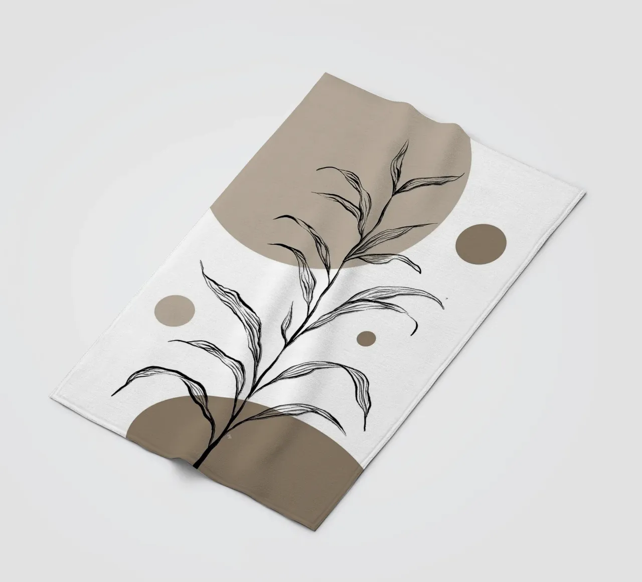 Fragile Mokka Pflanze Drei Fleecedecke von Ethan Smith
