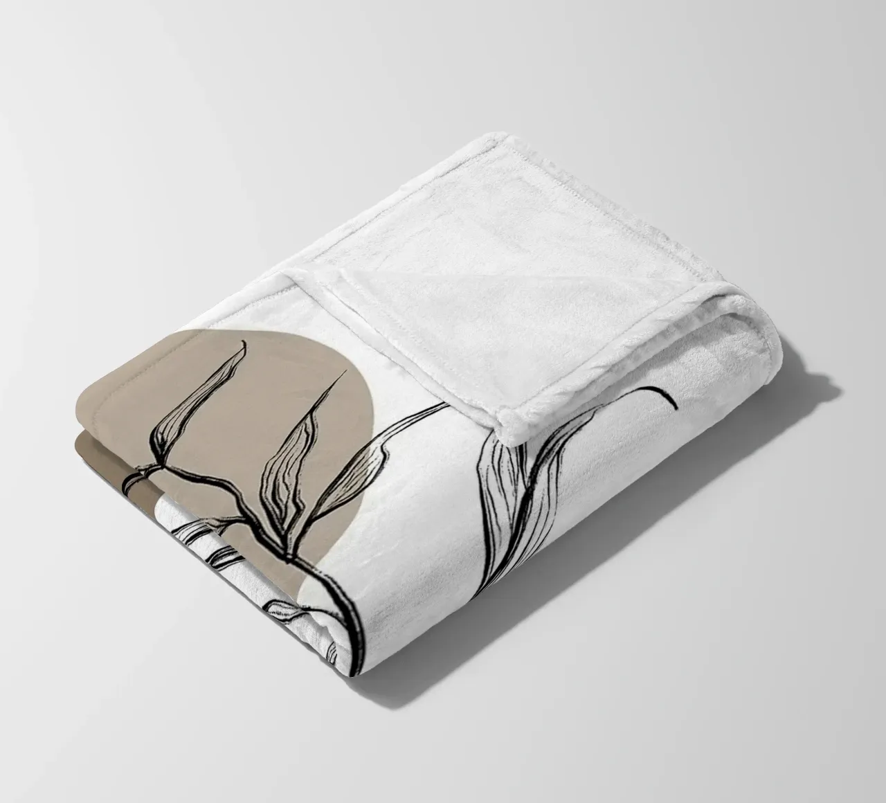 Fragile Mokka Pflanze Drei Fleecedecke von Ethan Smith