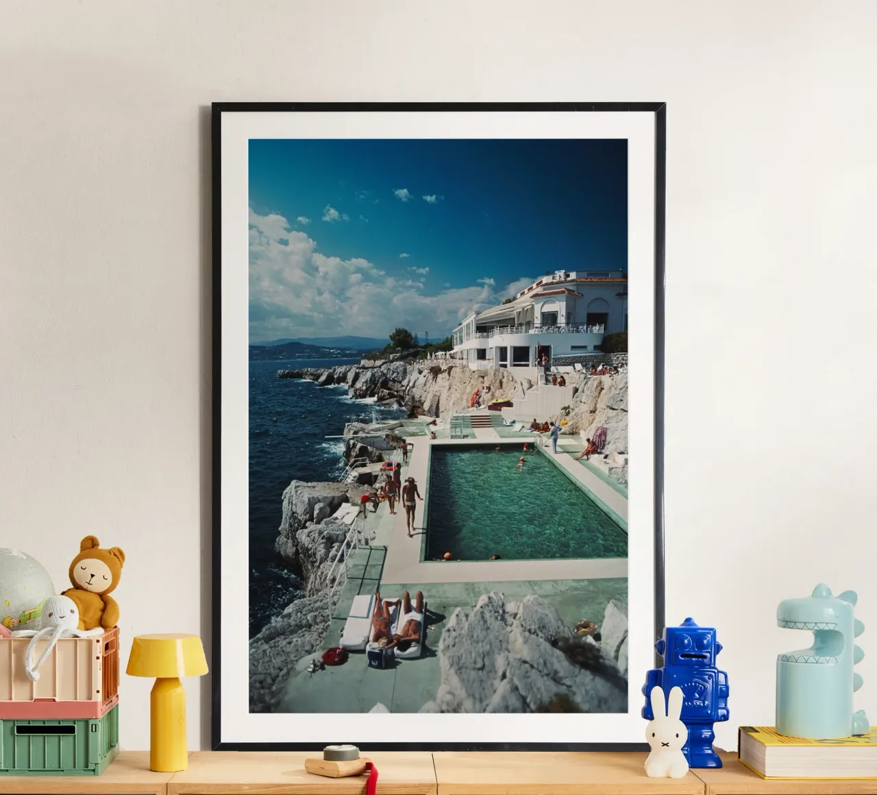 Albergo Du Cap Eden Roc poster con telaio in alluminio da Mr.Lorenzo