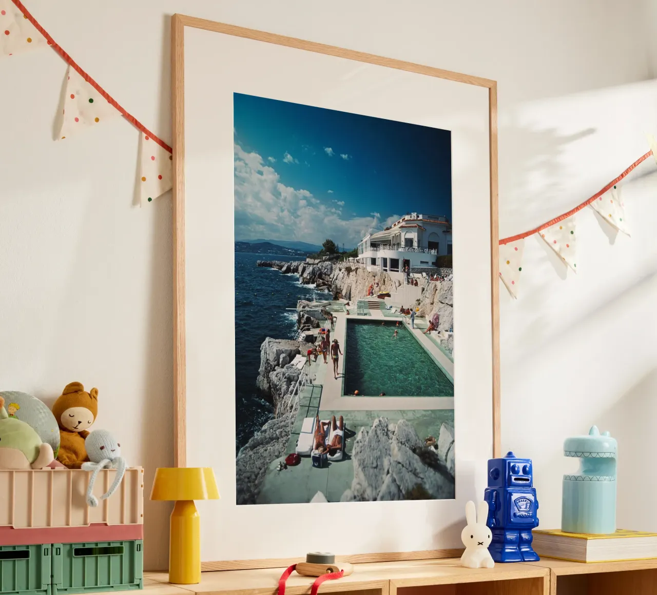 Albergo Du Cap Eden Roc poster con telaio in alluminio da Mr.Lorenzo