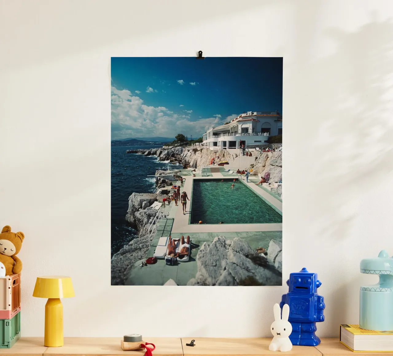 Albergo Du Cap Eden Roc poster con telaio in alluminio da Mr.Lorenzo
