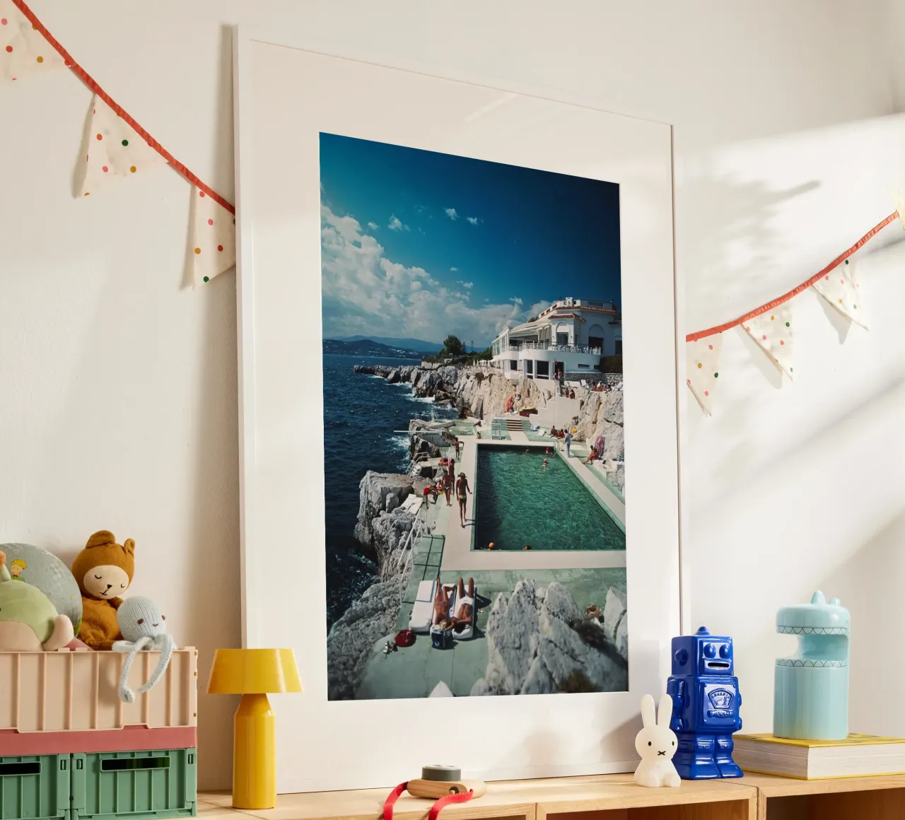 Albergo Du Cap Eden Roc poster con telaio in alluminio da Mr.Lorenzo