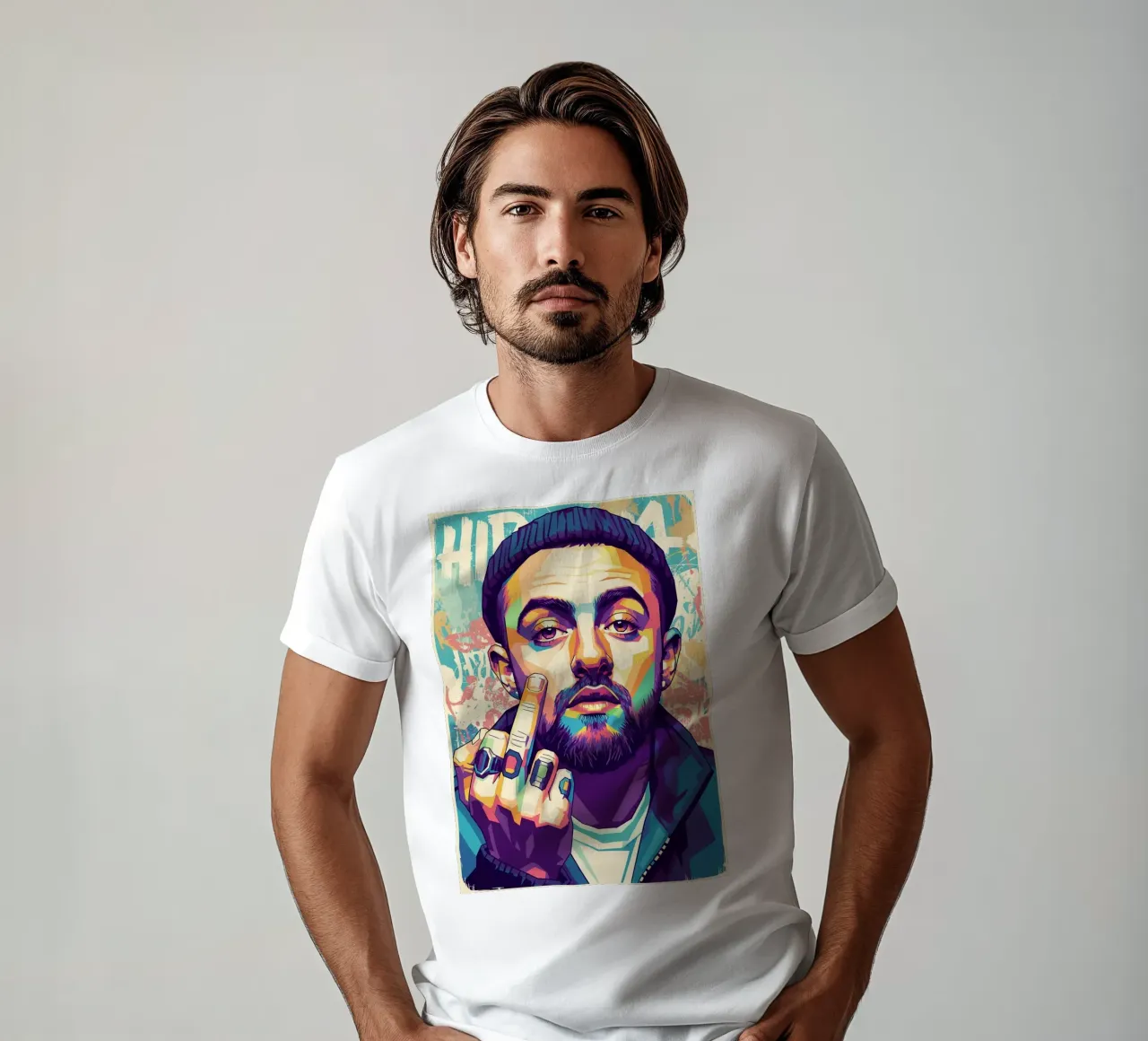 Lo stile di Mac Miller t-shirt da Hantamrata