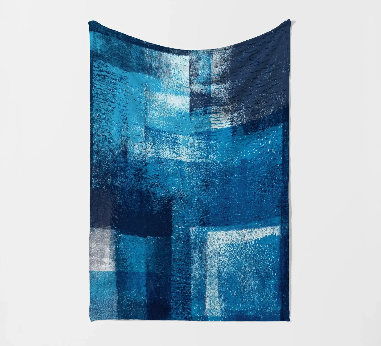 Surfaces 17 | Cyan, White and Dark Blue coperta in pile da sabidussi