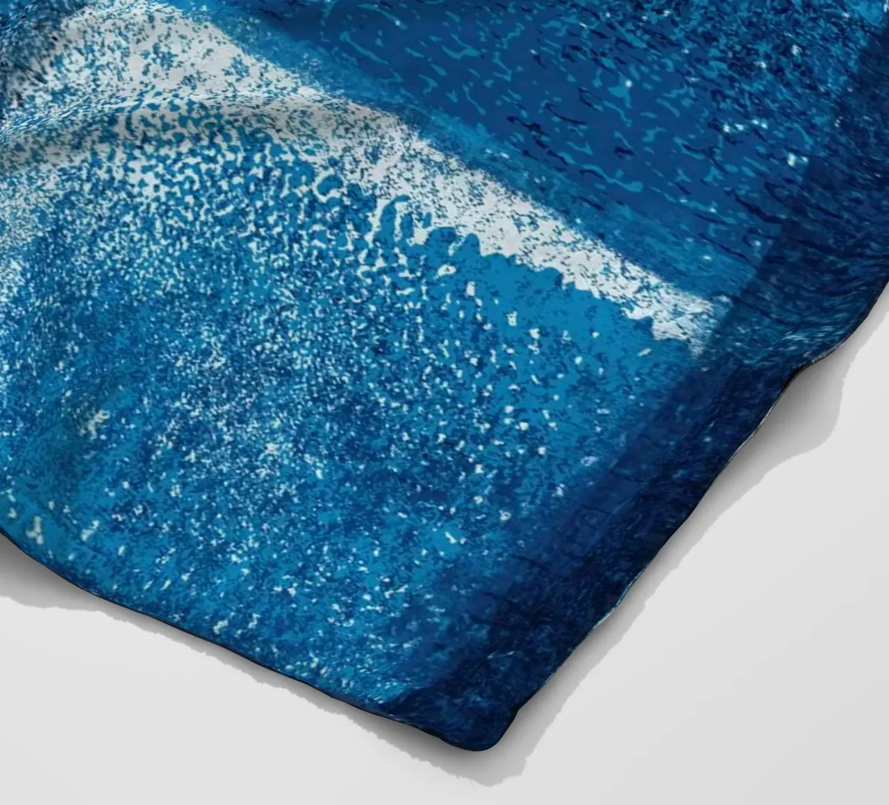 Surfaces 17 | Cyan, White and Dark Blue coperta in pile da sabidussi