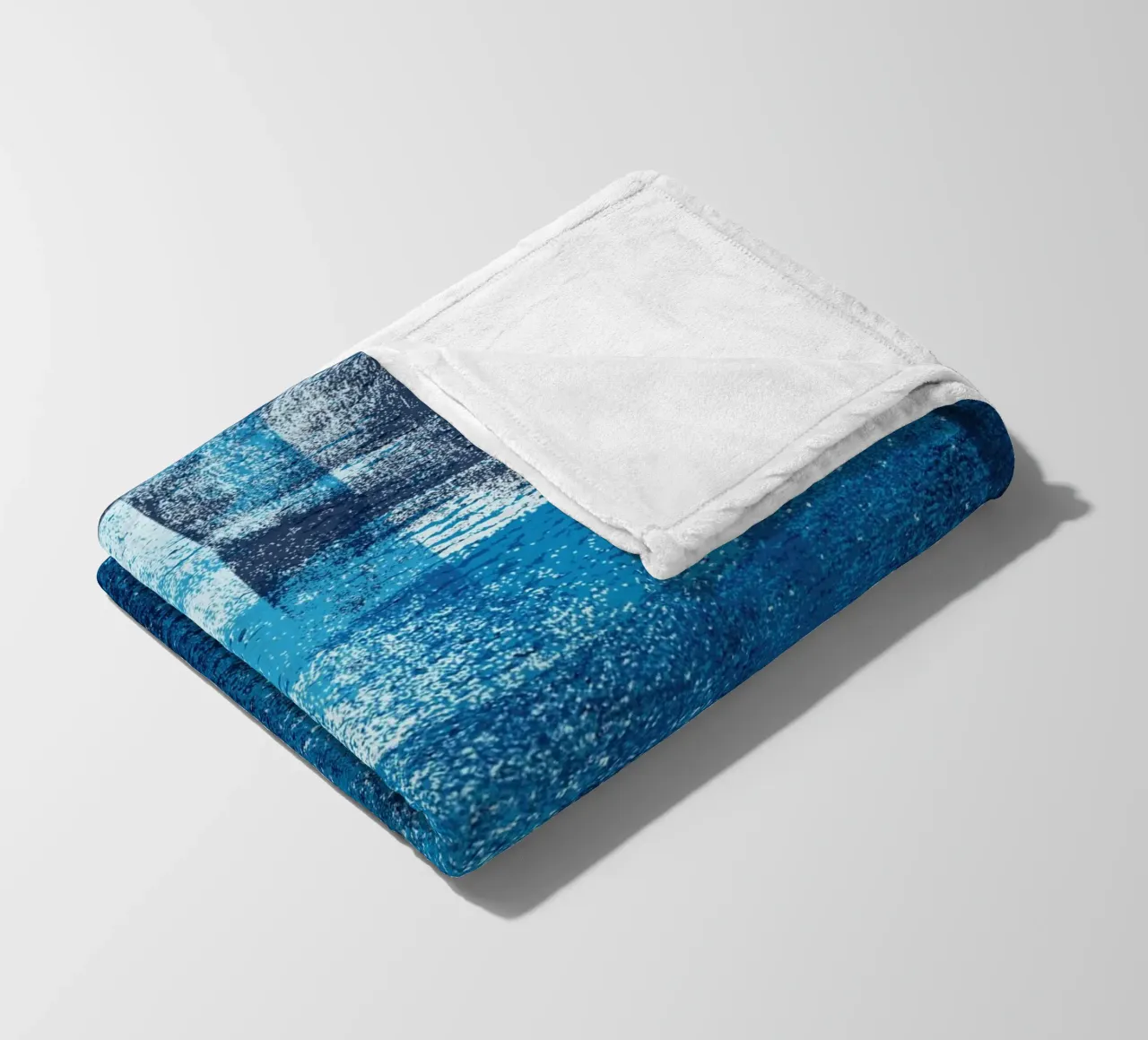 Surfaces 17 | Cyan, White and Dark Blue coperta in pile da sabidussi