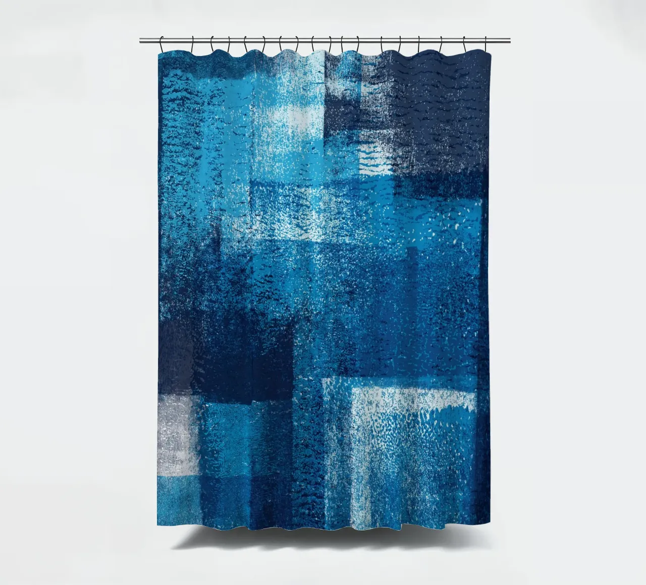 Surfaces 17 | Cyan, White and Dark Blue tenda da doccia da sabidussi