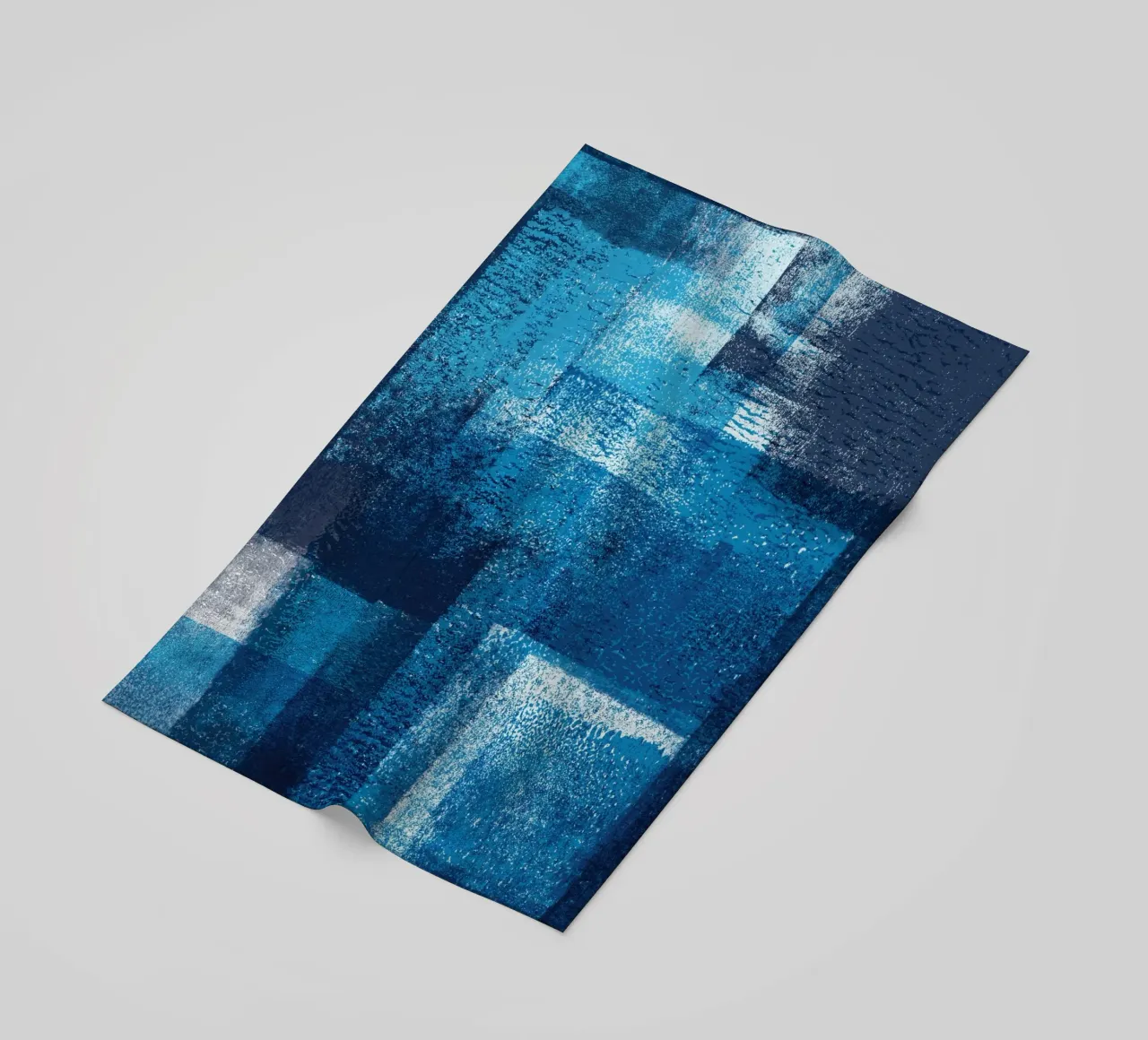 Surfaces 17 | Cyan, White and Dark Blue telo mare da sabidussi