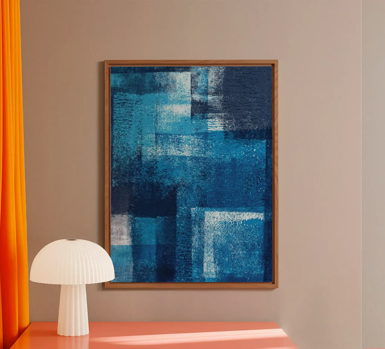 Surfaces 17 | Cyan, White and Dark Blue alluminio dibond da sabidussi