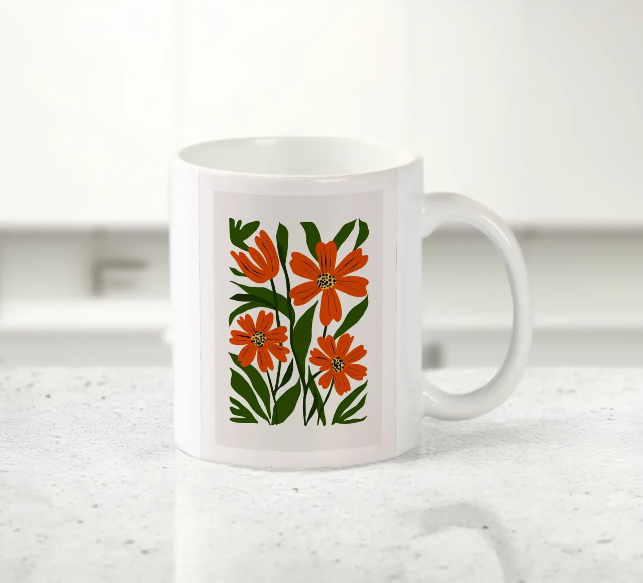 Bouquet di fiori d'arancio tazza in ceramica da Hiroto Mori