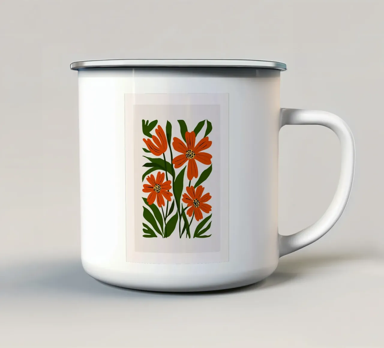 Bouquet di fiori d'arancio tazza in smalto da Hiroto Mori