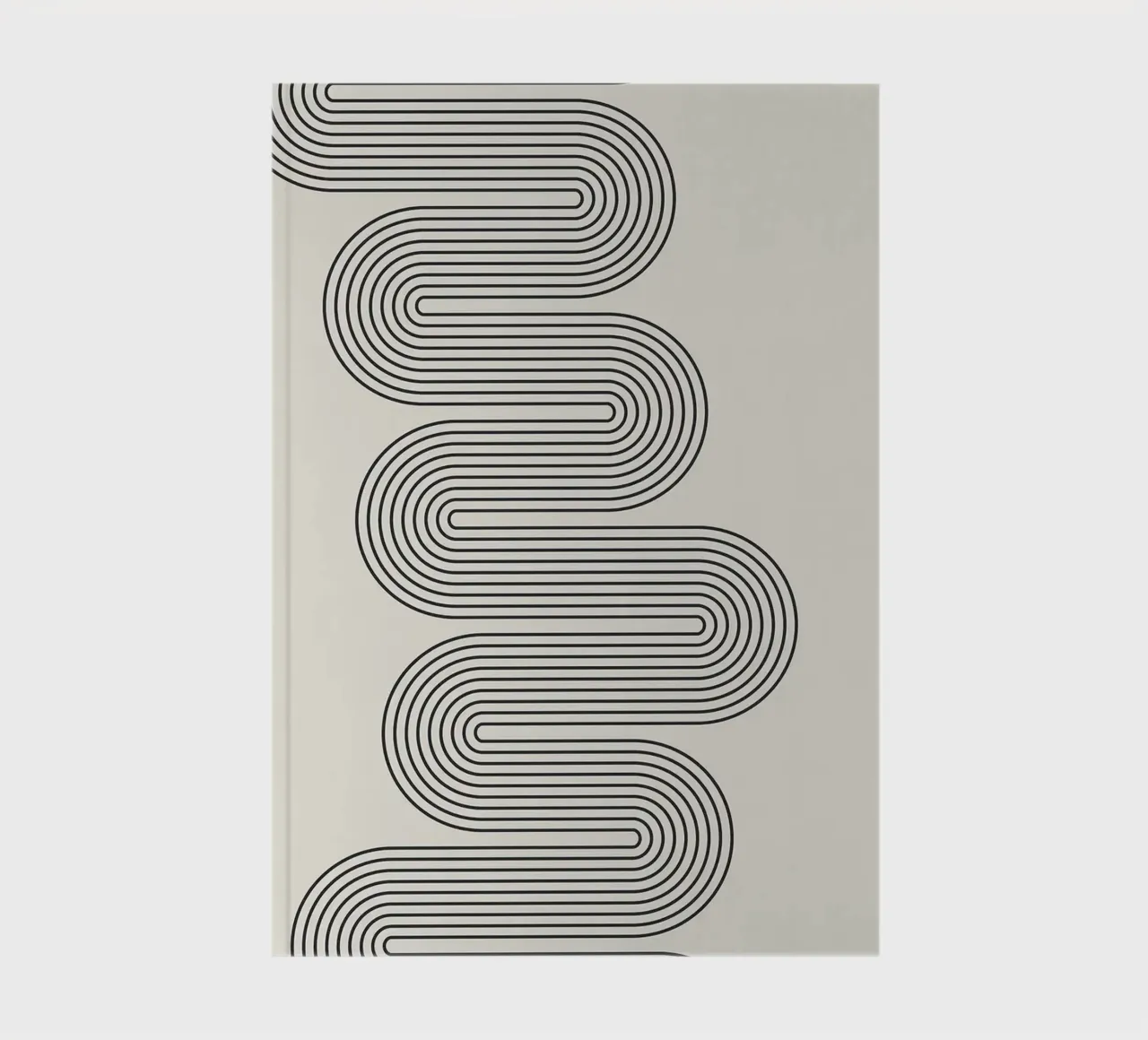 Abstract Line Art Print notebook by Hiroto Mori