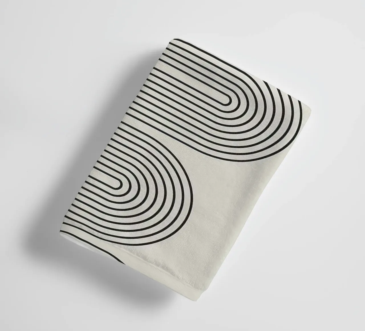Abstract Line Art Print towel by Hiroto Mori