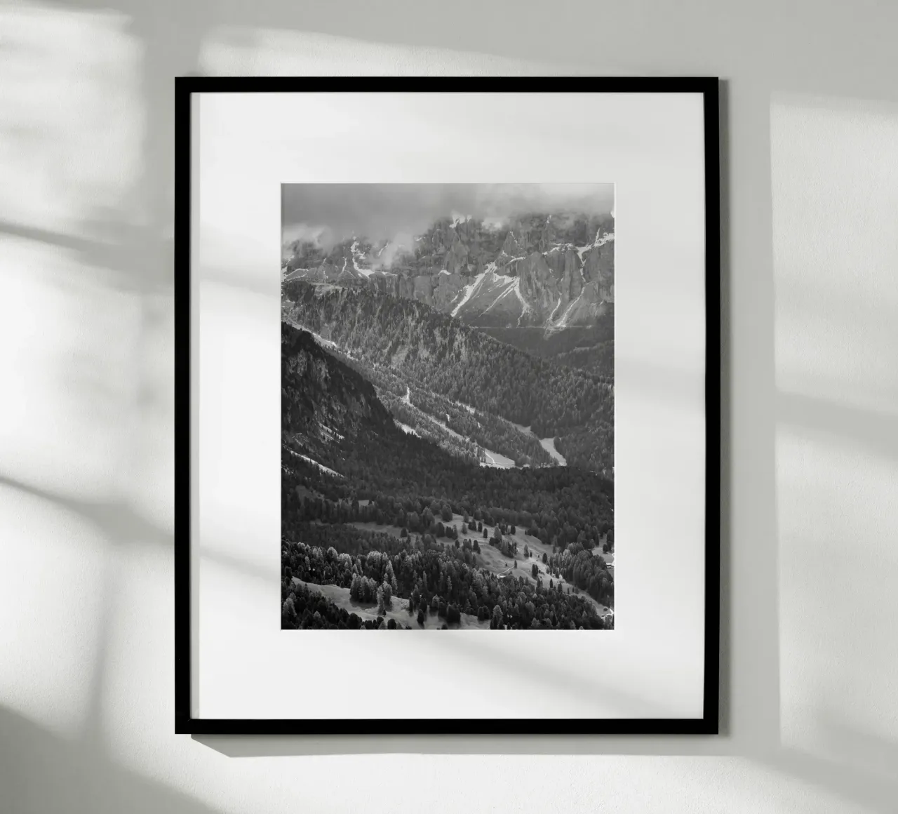 paesaggio montano in bianco e nero carta hahnemühle da karijn_landscapes