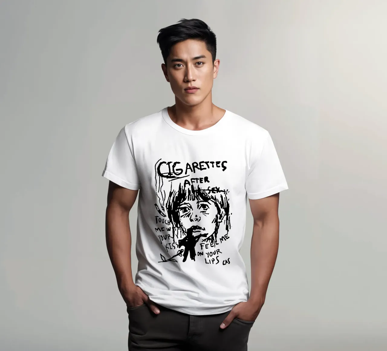 Tocca il tuo bacio - Cigarette AFter X t-shirt da igoshdesigns