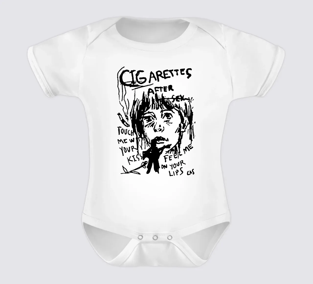 Tocca il tuo bacio - Cigarette AFter X body neonato maniche corte da igoshdesigns