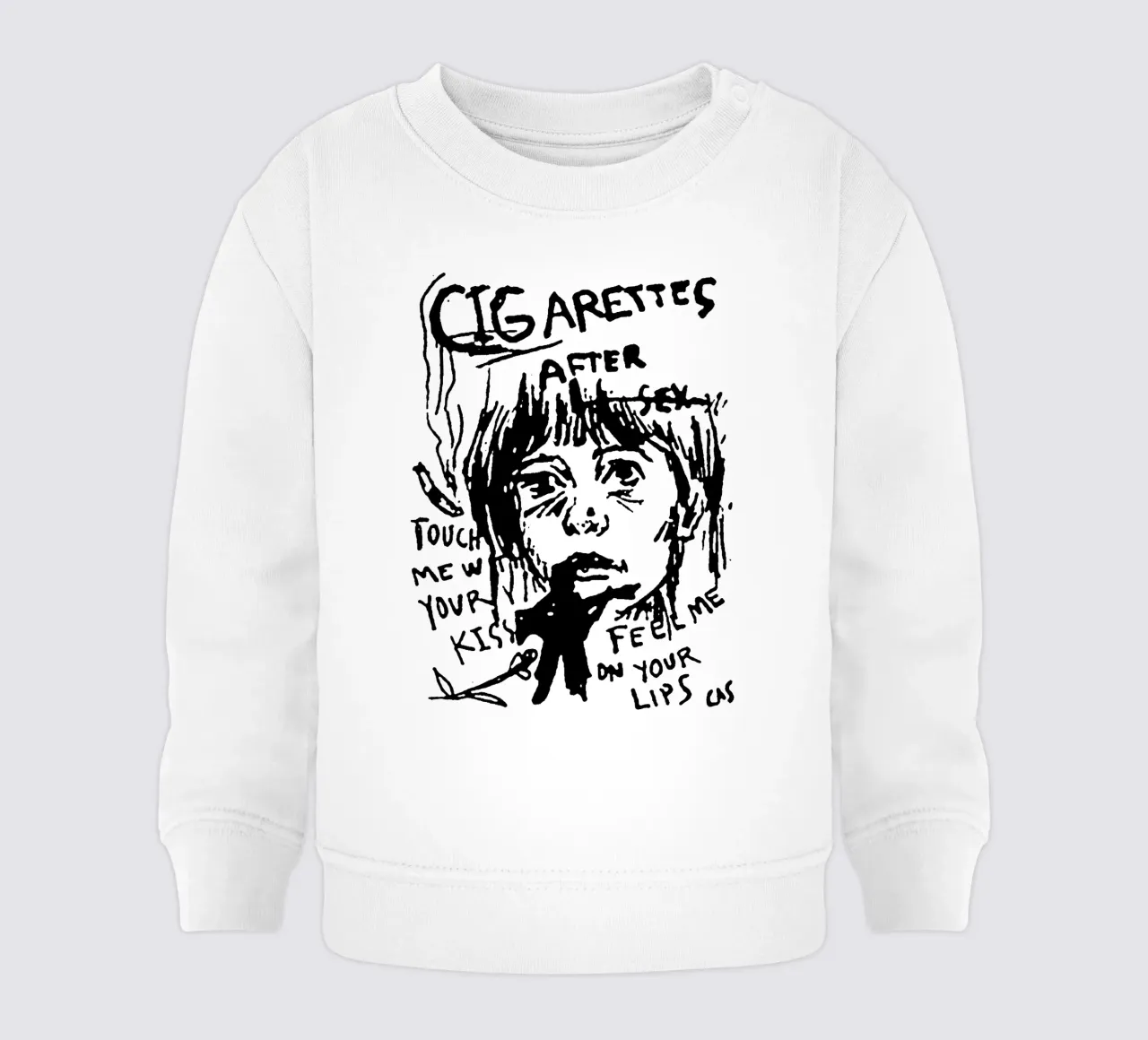 Tocca il tuo bacio - Cigarette AFter X felpa neonato da igoshdesigns