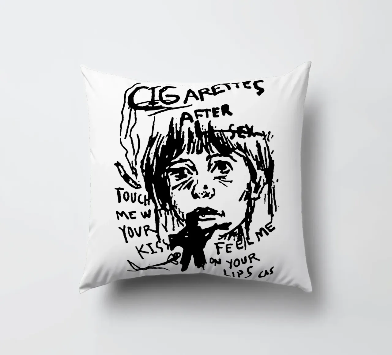 Tocca il tuo bacio - Cigarette AFter X cuscino da igoshdesigns