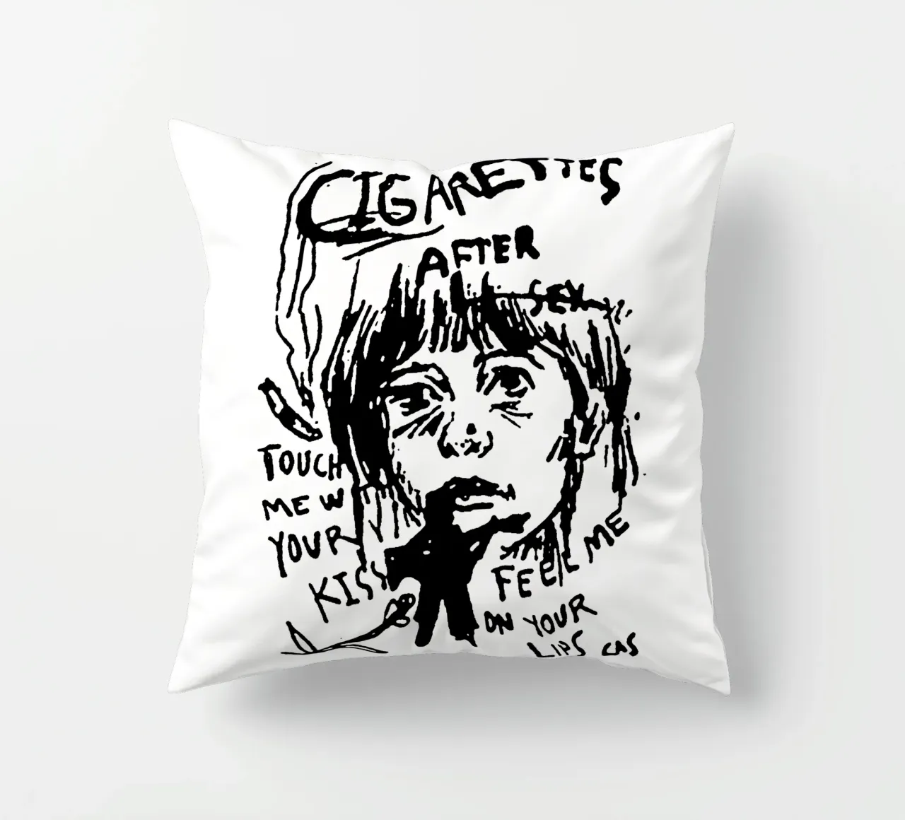 Tocca il tuo bacio - Cigarette AFter X cuscino da igoshdesigns