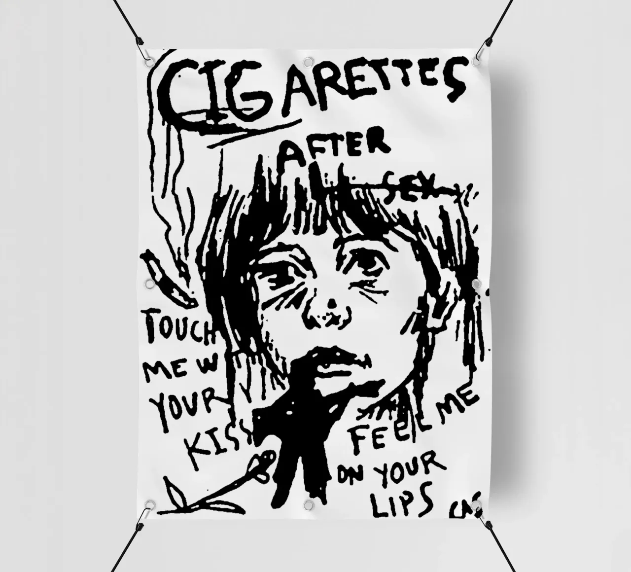 Tocca il tuo bacio - Cigarette AFter X telo in pvc da igoshdesigns