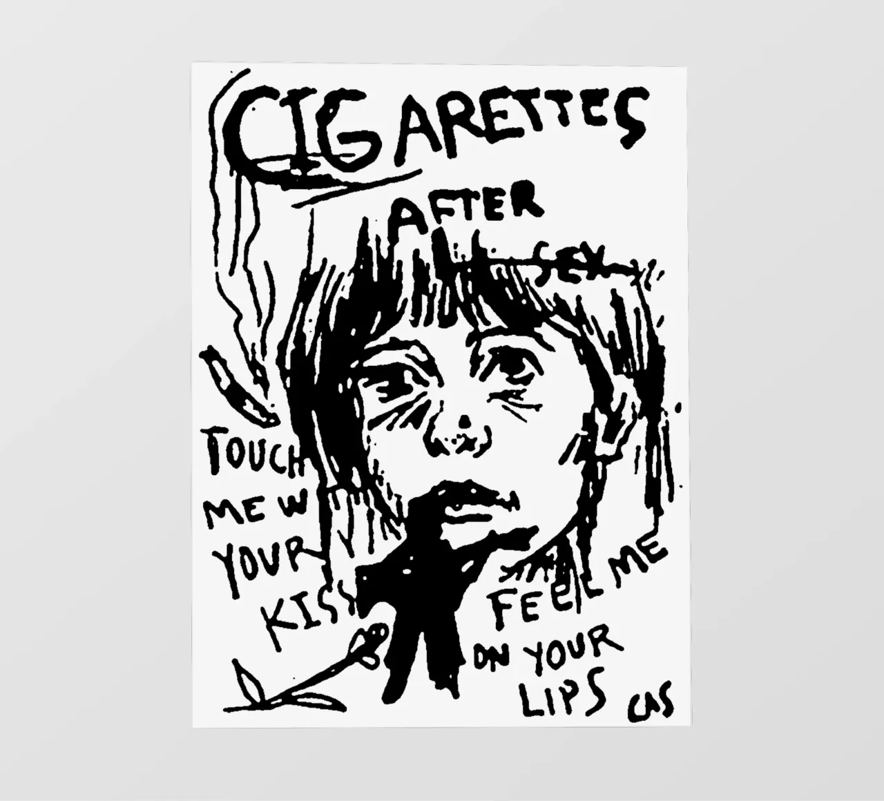 Tocca il tuo bacio - Cigarette AFter X telo in pvc da igoshdesigns