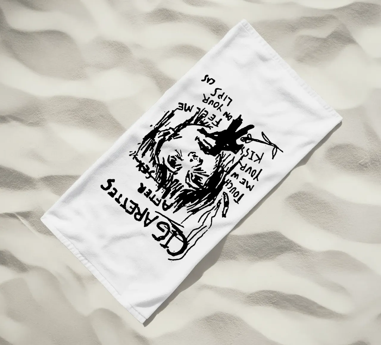 Tocca il tuo bacio - Cigarette AFter X telo mare da igoshdesigns