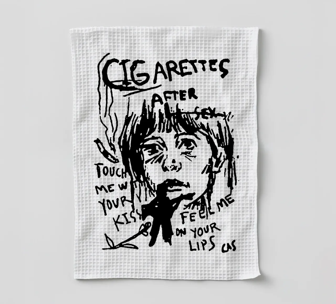 Tocca il tuo bacio - Cigarette AFter X canovaccio da cucina da igoshdesigns