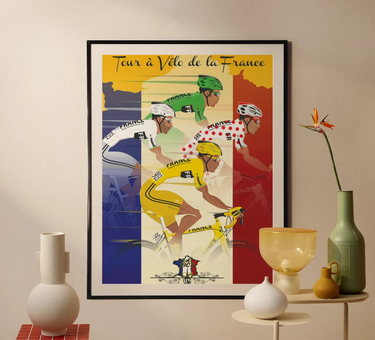 Maglie del tour poster con telaio in plastica da Thomas