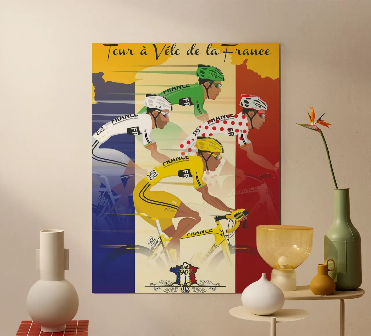 Maglie del tour poster con telaio in plastica da Thomas