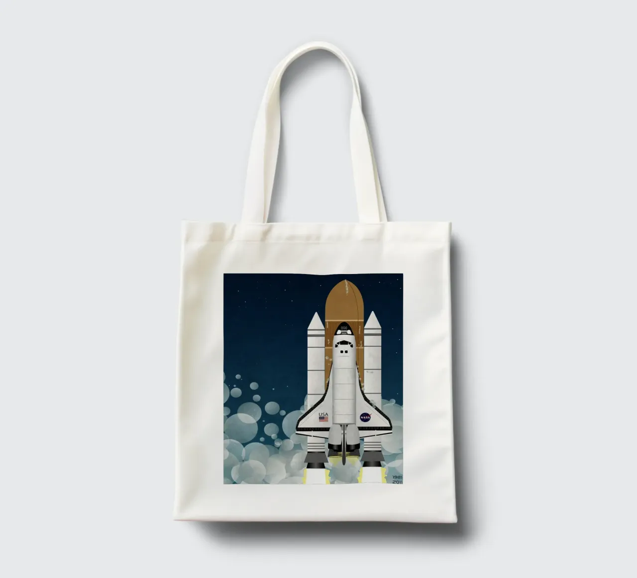 Lancio dello Space Shuttle della Nasa borsa in juta da Thomas