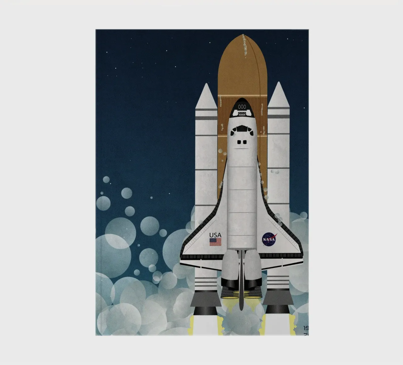 Lancement de la navette spatiale de la Nasa carnet de notes de Thomas