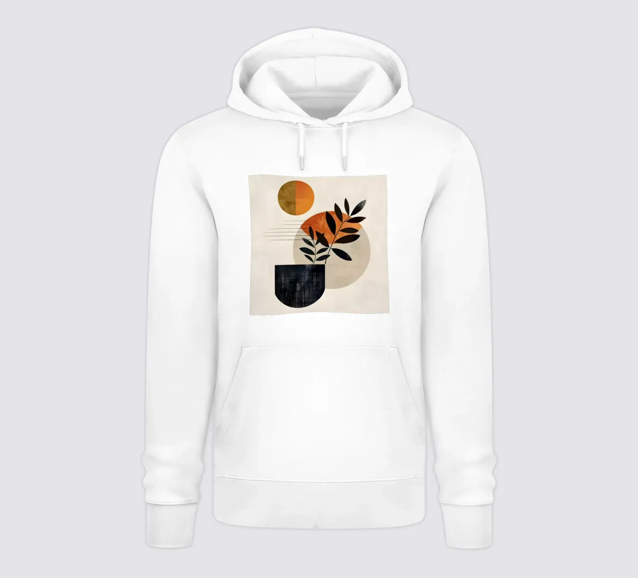 Minimalismo botanico moderno felpa con cappuccio da LaylaOzHome