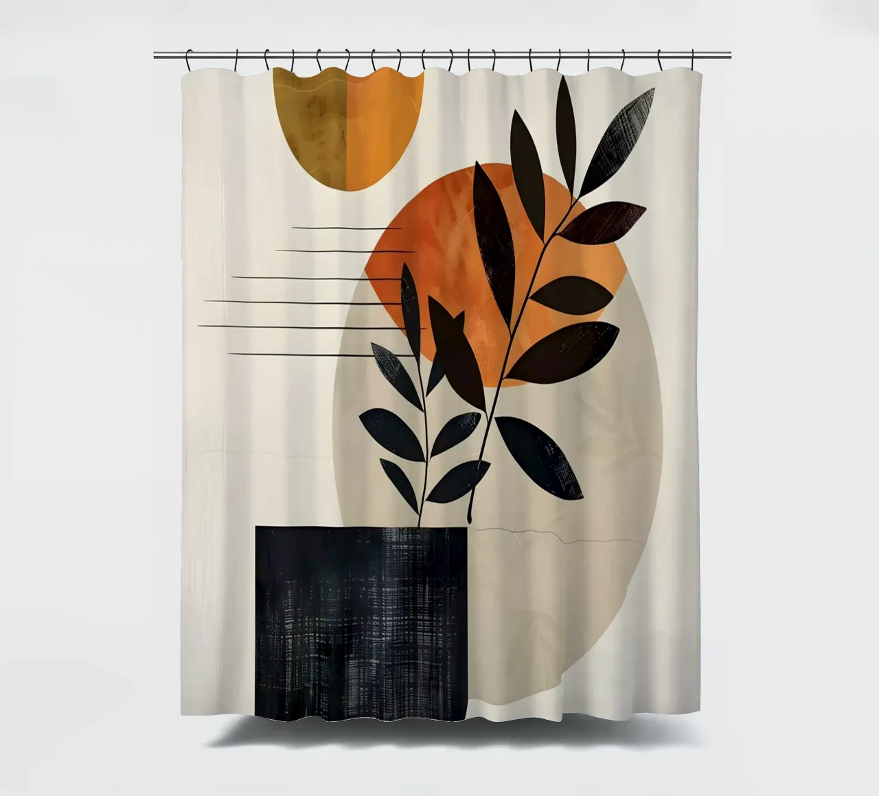 Minimalismo botanico moderno tenda da doccia da LaylaOzHome