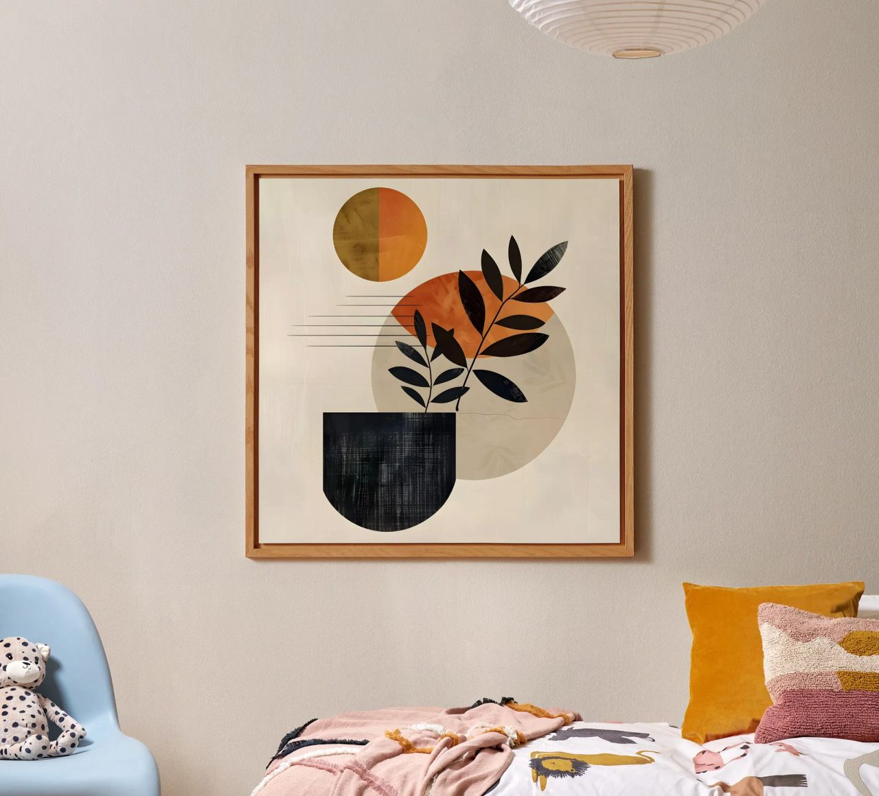 Minimalismo botanico moderno pannello forex da LaylaOzHome