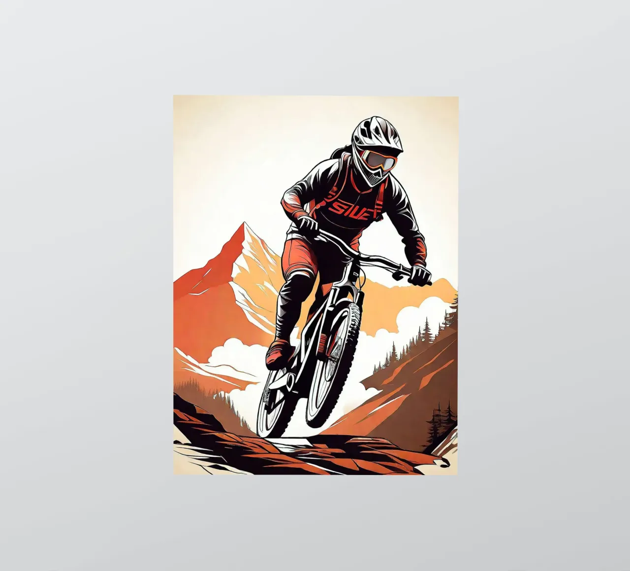 Week-end en VTT autocollant de Thomas