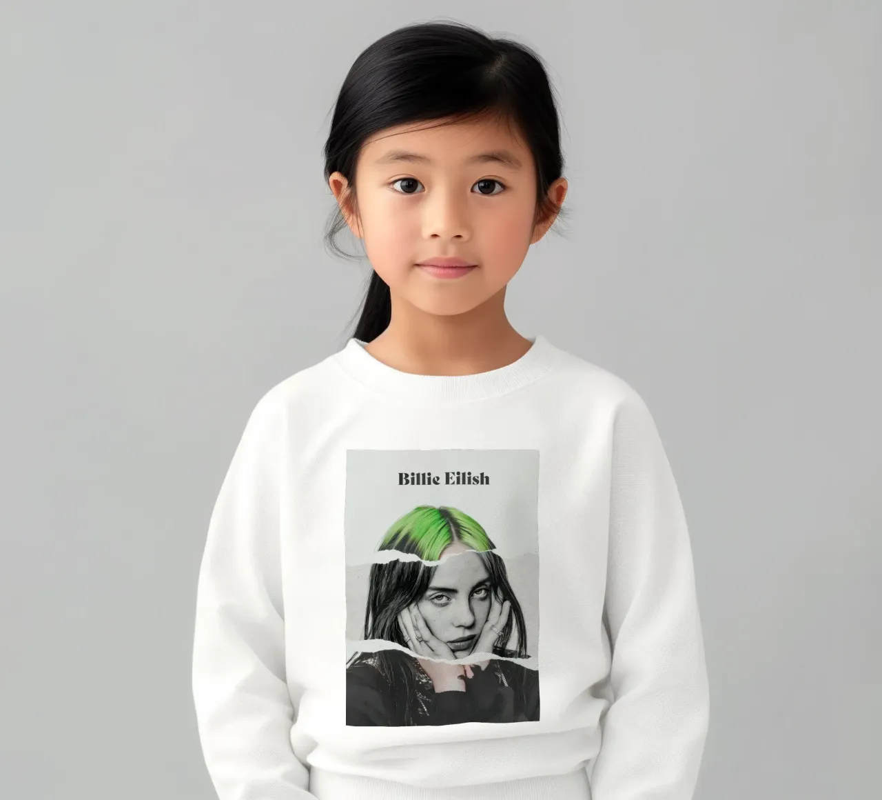capelli verdi - billie eilish felpa bambino da AudioLibrary
