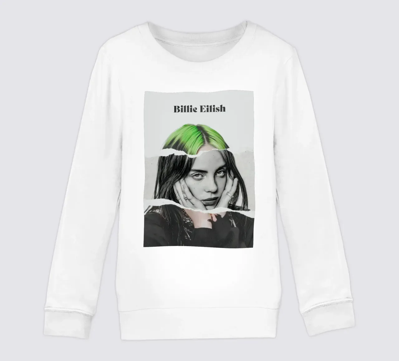 capelli verdi - billie eilish felpa bambino da AudioLibrary