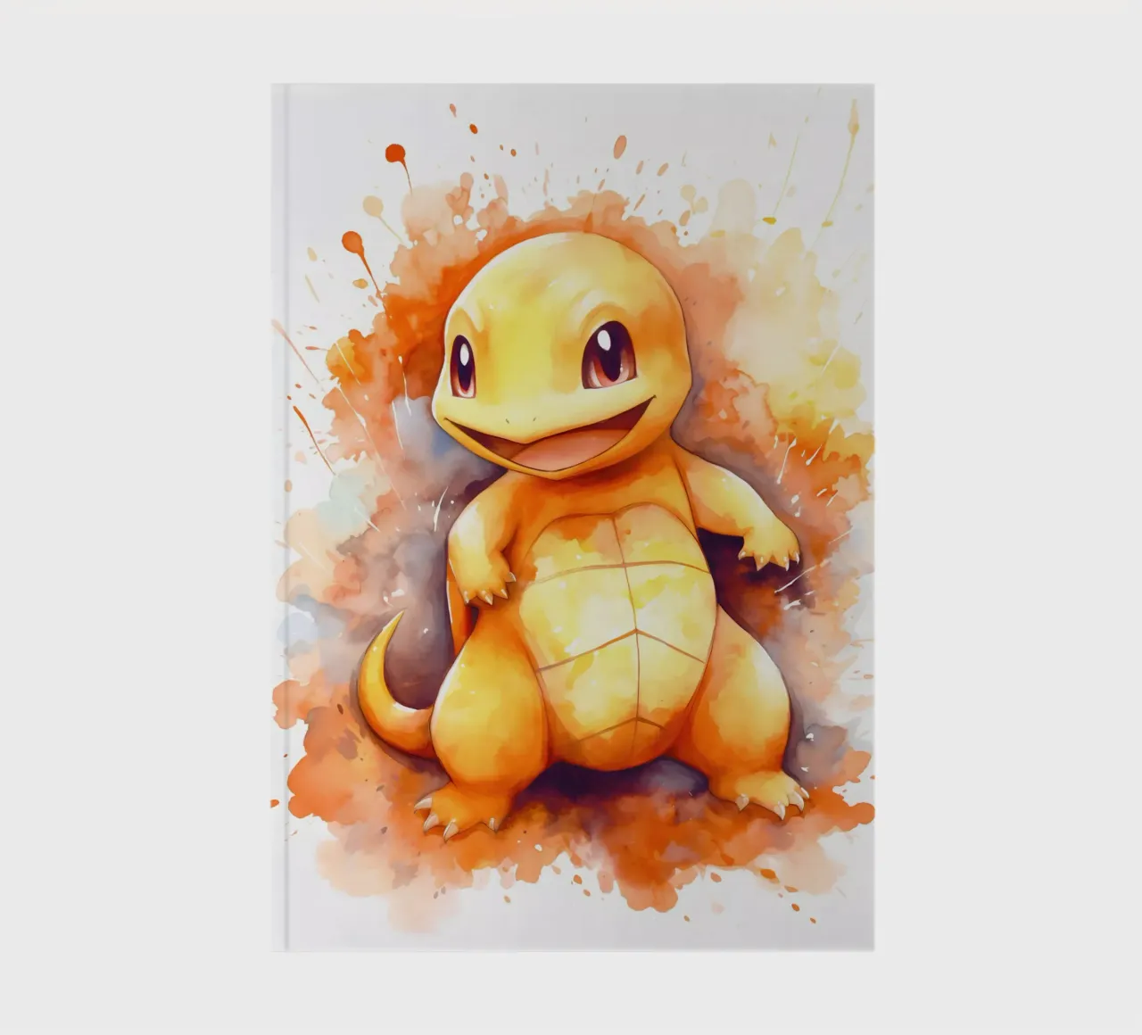Charmander Pokemon Painting notebook by CreativeStudio